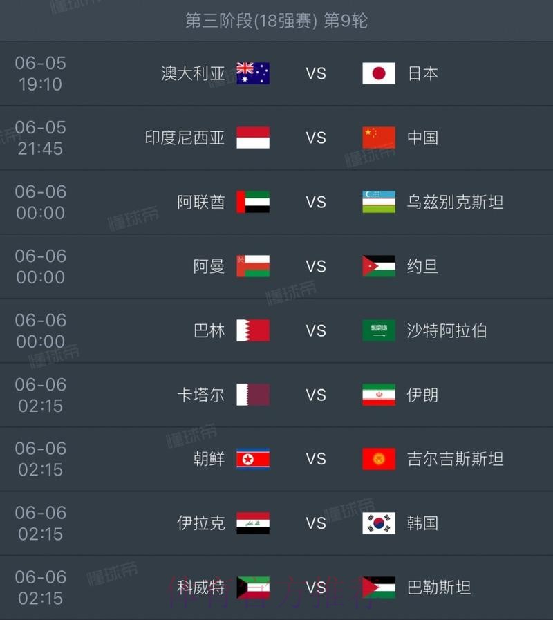 世界杯比赛时间更新